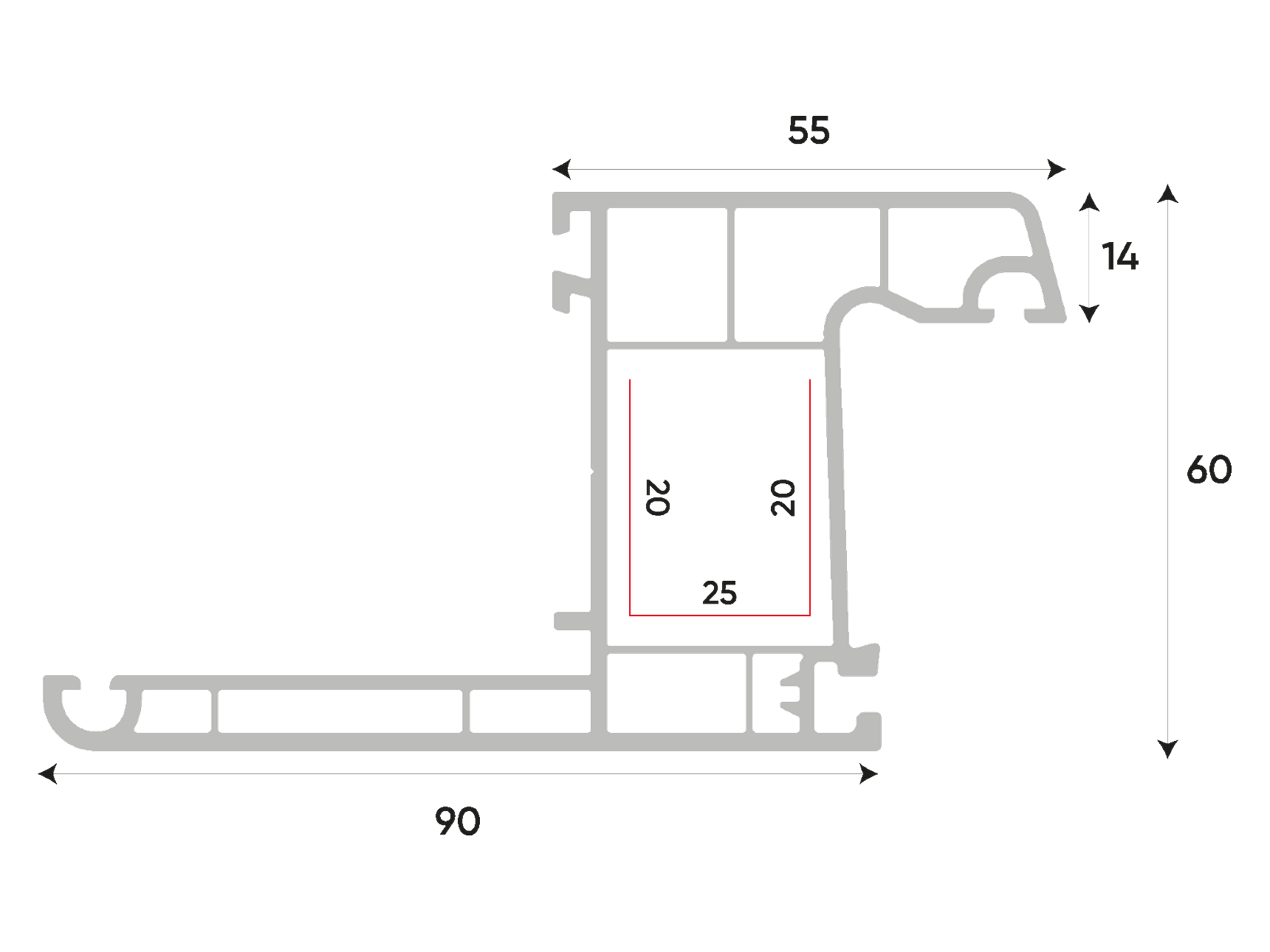 6005 - Frame With Flange